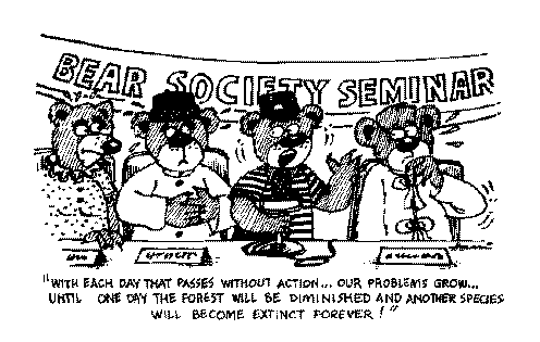 Bear Society Seminar cartoon